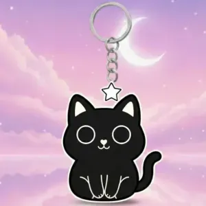 Black CaT Keychain #3
