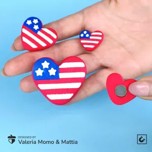 Uncle Sam Heart Magnets – 4th of July Edition