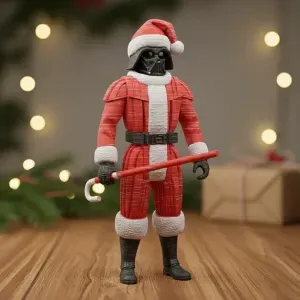 Darth Vader Santa Claus star wars vintage toy christmas