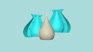Candle Mold A23 - Molding Maker Wick Template