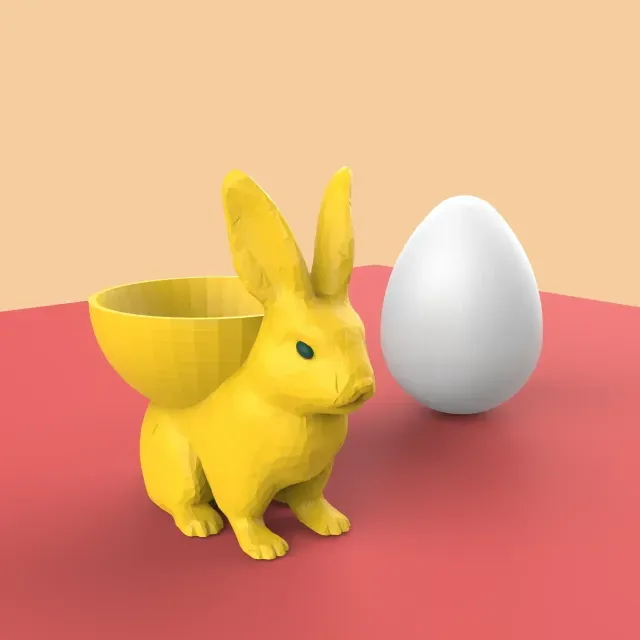 Easter Bunny Egg Holder, Easter Egg Gift, Rabbit Egg Holder — Фото 2 из 6
