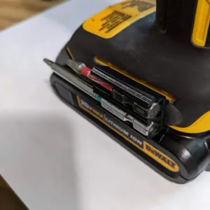 Double bit holder for dewalt drill/impact
