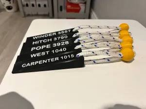 Firefighter personalised door stop wedge