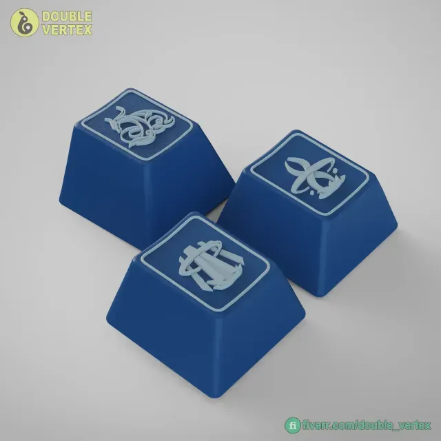 Genshin Impact Neuvilette Keycaps – OEM Profile STL Files — Фото 5 из 9