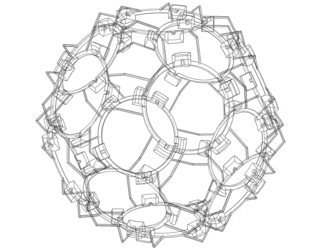 Wireframe Shape Geometric Companion Dodecahedron — Image 4 of 9