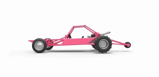 Diecast old school Sand Rail buggy Version 2 Scale 1:25 — Фото 4 из 9