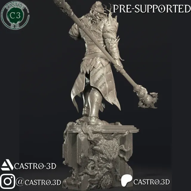 Halsin - BG3 Miniature Collection 3D print model — Фото 9 из 9