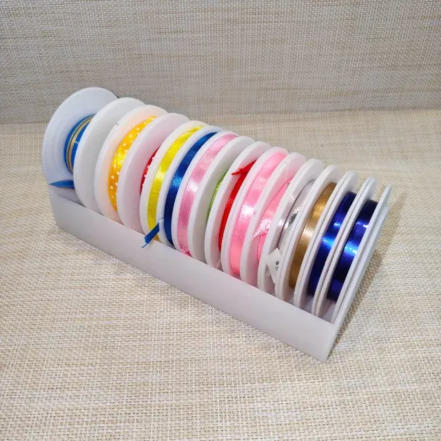 Ribbon spools and stand - 6mm, 12mm, 25mm ribbon stand