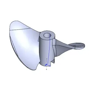 Propeller for a boat 47x2x4