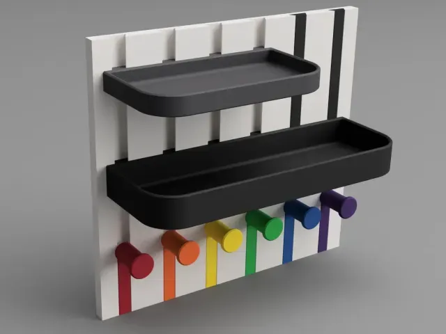 Modular Key and Accessories Wall Holder — Image 9 of 9