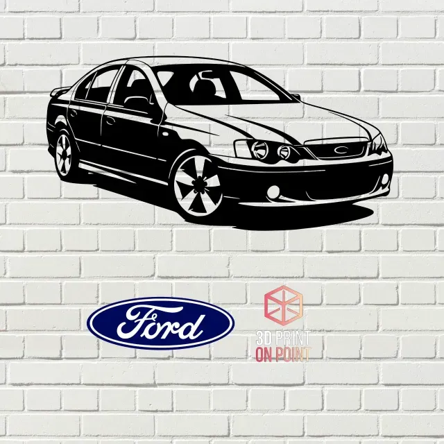 FORD BA FALCON - 2D WALL ART
