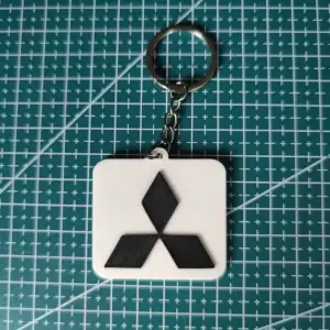 Keychain Mitsubishi 2 colors.