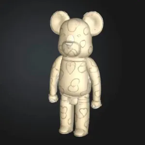 Bearbrick bear inspired figurine