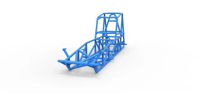 Frame of Vintage Dirt Modified Stock Car Scale 1:25 — Image 5 of 9