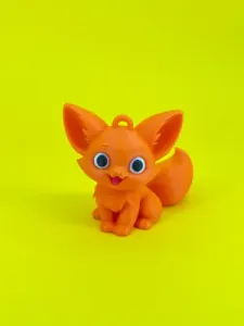 Baby fox keychain organizer