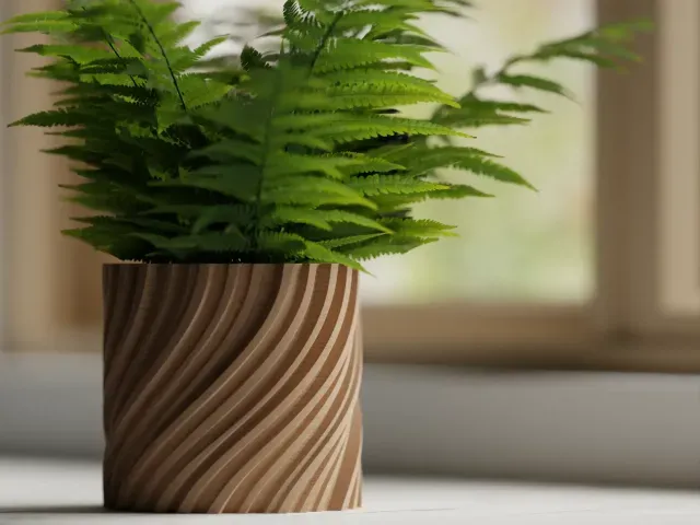 Plant Pot Planter Wavy 2 Twisted — Фото 4 из 5