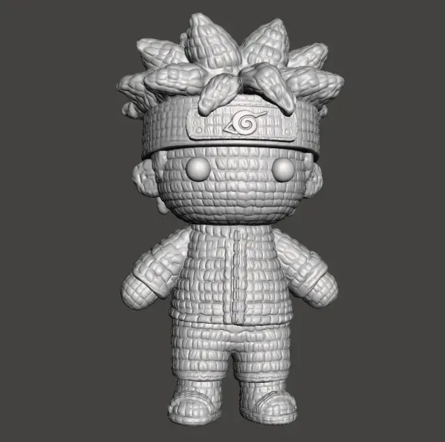 Naruto Crochet Style STL – Anime Ninja Amigurumi Inspired Fi — Image 6 of 7