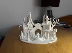 Halloween Town Village 3D Model
