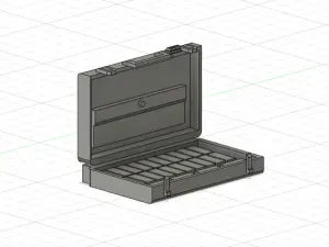 1/18 SILVER TRANSPORT CASE / OPENED SUITCASE MONEY