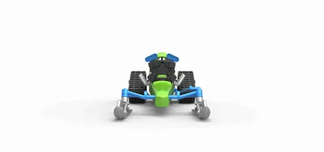 Front engine old school snow dragster V2 Scale 1:25 — Image 4 of 9