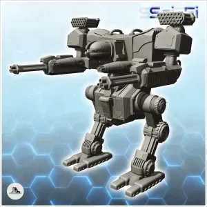 Fumenar combat robot (3) - miniatures warhammer mini RPG sce