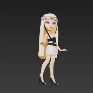 Bratz Doll Stylized Figure - Y2K Fashion Icon
