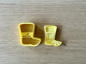 Cookie Cutter Cocktail Glass With Lime Slice