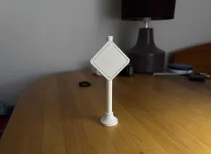 1:12 Scale Road Sign 3D Model