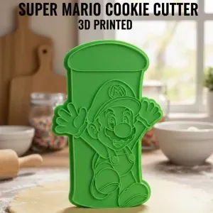 Mario warp pipe cookie cutter