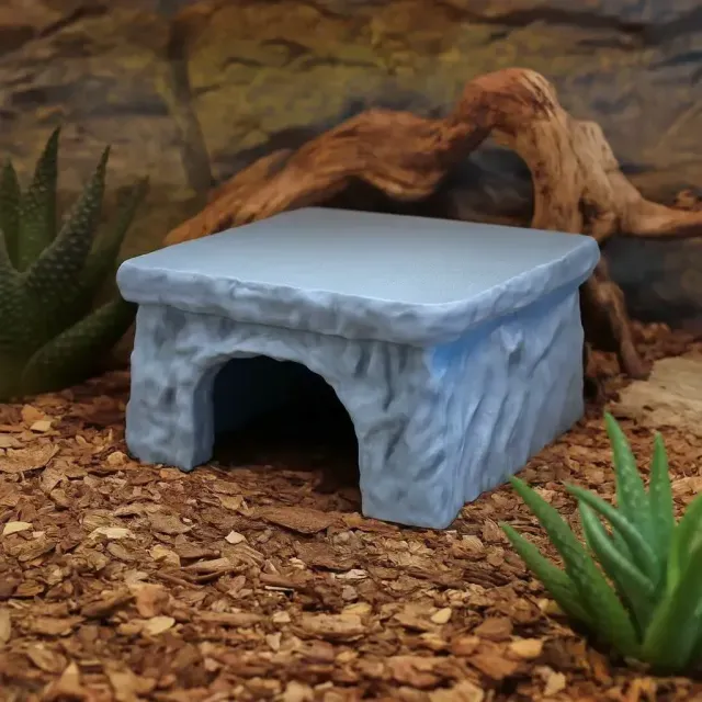 Terrarium Hide Cave and Basking Platform