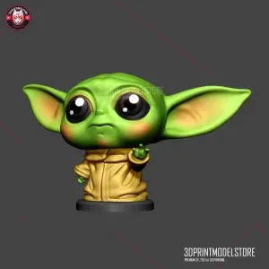 Baby Yoda Miniature Statue Star Wars Sculpture Toy