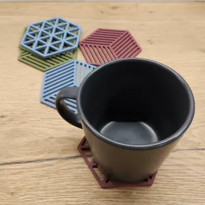 Hexagonal coasters