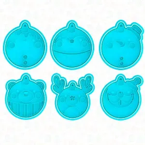 Christmas Tree Toys cookie cutter set of 6