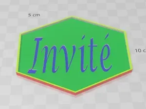 Sous verre pour invité