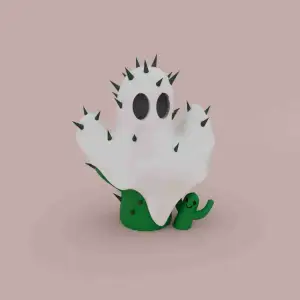 HALLOWEEN SPECIAL CACTUS GHOST
