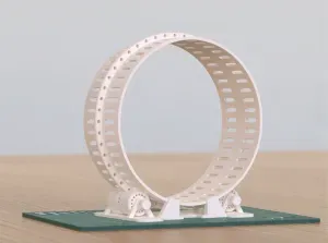 Borderless Floating Gravity Pet Running Wheel Full 3D Print