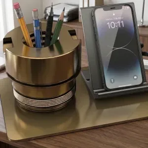 PHONE BASE AND PENCIL HOLDER FOR DESK MODEL IQ-M35