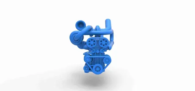 Twin Turbo straight-six engine Version 1 Scale 1:25 — Image 4 of 9