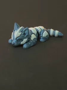 Flexi Armoured Wolf, cute Articulated animal