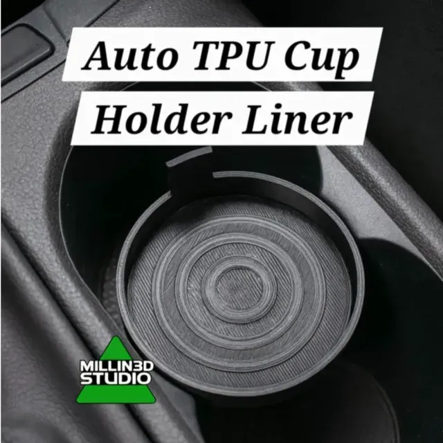 Auto TPU Cup Holder Liner Replacement for Car Truck or SUV