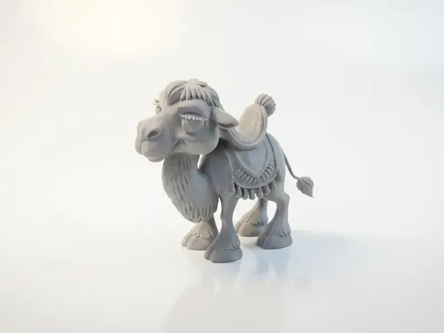 Cute Camel Figurine Chibi Animal 3D Printable — Image 3 of 4