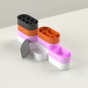 Modern Oval Stackable Organizers - Modular Storage System