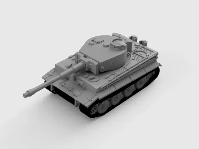 Panzerkampfwagen VI Tiger tank 1/72 — Image 3 of 9