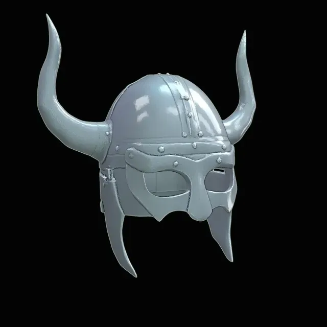 Horned Helm Wearable Helmet STL – Viking 3D Printable Model — Фото 4 из 8