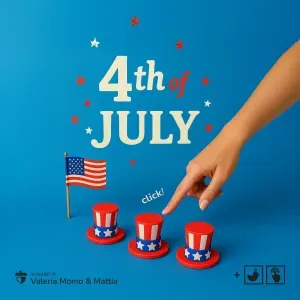 Uncle Sam Hat Clicker Keychain – 4th of July Edition
