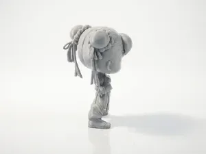 Chibi Chun Li Figurine Cute Character 3D Printable
