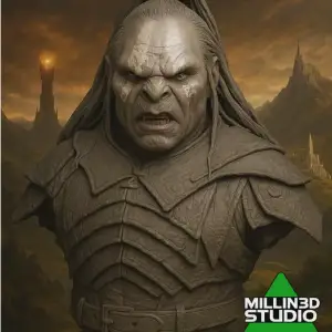 Lurtz Uruk-hai Warrior Bust LOTR Lord of the Rings Statue