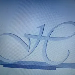 Letra H fuente Vivaldi en Mayúscula.