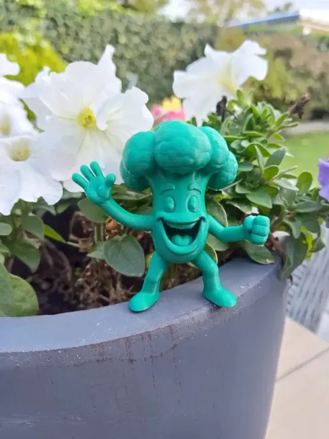 Happy Broccoli Figure – Funny Vegetable Character — Image 3 of 6