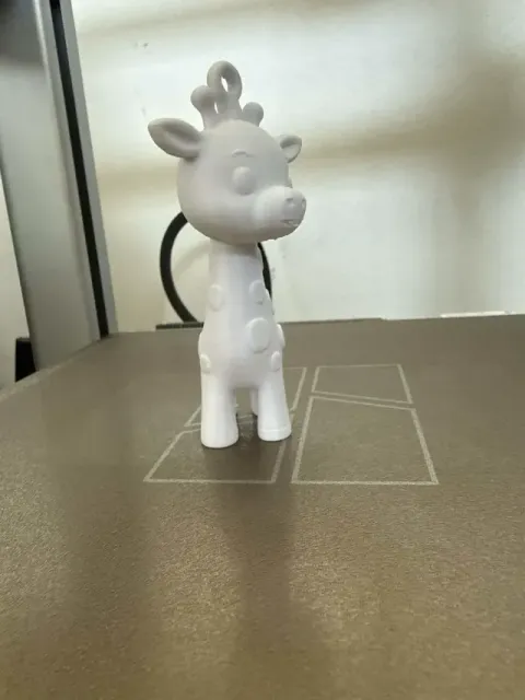 Cute Giraffe Keychain – Kawaii Animal Keyring 3D Print Model — Фото 2 из 7